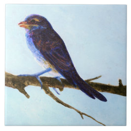 Azulejo Spring Blue Bird Ceramic Tile