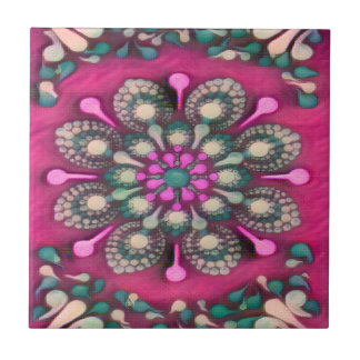 Azulejo Spring Fling Magenta Mandala