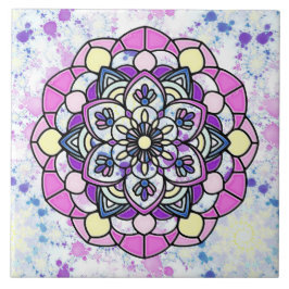 Azulejo Spring Mandala A Tile Cerámico