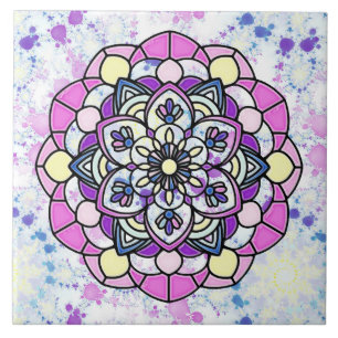 Azulejo Spring Mandala A Tile Cerámico