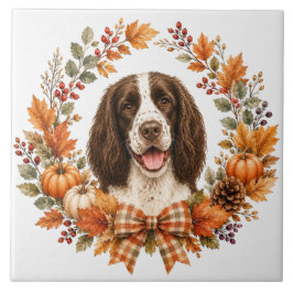 Azulejo Springer Spaniel Otoño
