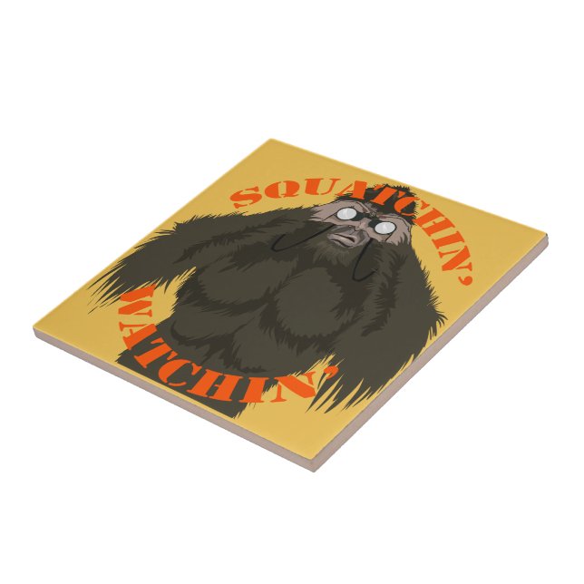 Azulejo Squatchin' Watchin' Bigfoot Love (Lado)