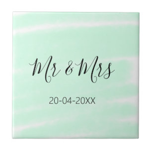 Azulejo Sr y Sra agregar apellido fecha año favor de la bo