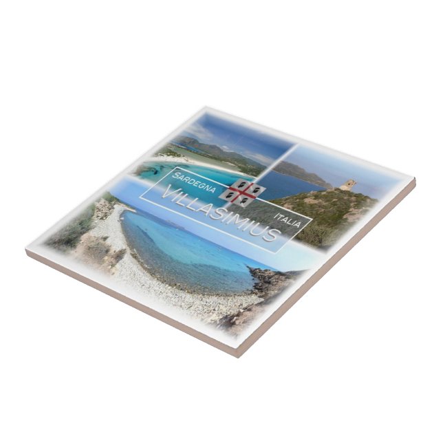 Azulejo SRD015 VILLASIMIUS, Mosaic, Cerdeña, (Lado)