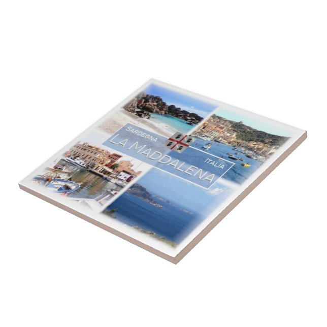 Azulejo SRD024 LA MADDALENA, Mosaico, Cerdeña, Fridge (Lado)