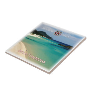 Azulejo SRD026 ISOLA TUAREDDA, Cerdeña, Italia,