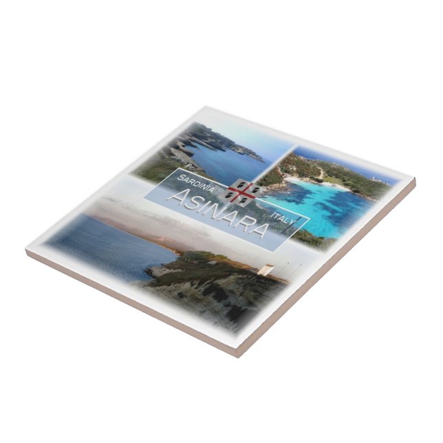 Azulejo SRD027 ASINARA  Mosaico, Cerdeña, Italia, (Lado)