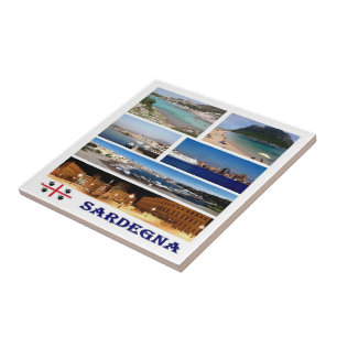 Azulejo SRD042 SARDINIA, Mosaic, Italia,