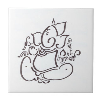 Azulejo Sri Ganesha