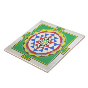 Azulejo Sri Yantra - Colores Precisos