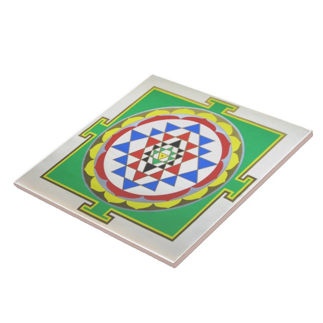 Azulejo Sri Yantra - Colores Precisos (Lado)