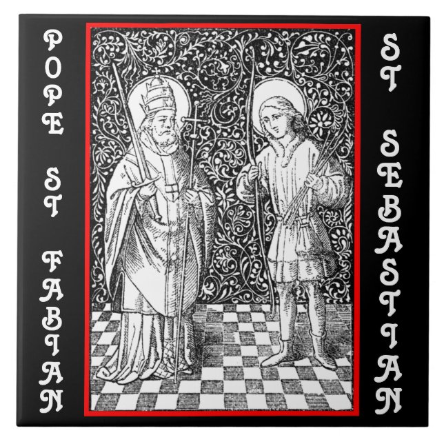Azulejo SS. Fabian & Sebastian (BG 01) (Frente)