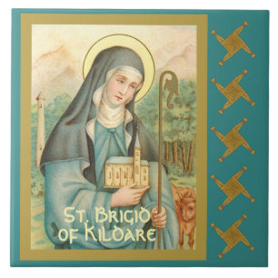 Azulejo St. Brígida de Irlanda (M 014)