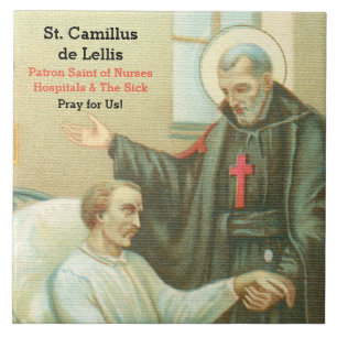 Azulejo St. Camillus por un inválido (M 021)