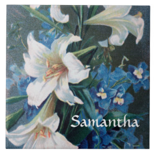 Azulejo "St. Gabriel's Lilies (M 035b)"
