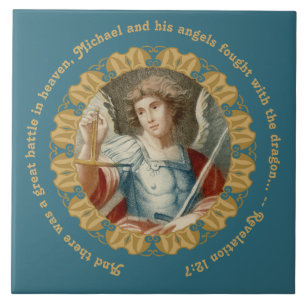 Azulejo St. Michael el Archangel (M 010)