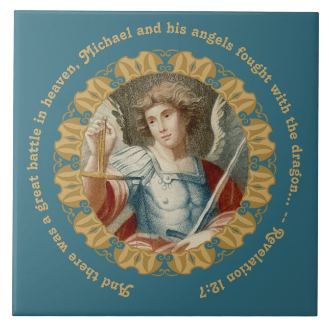 Azulejo St. Michael el Archangel (M 010) (Frente)