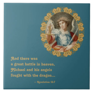 Azulejo St. Michael el Archangel (M 010)