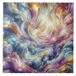 Azulejo Stained glass wave