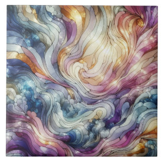 Azulejo Stained glass wave