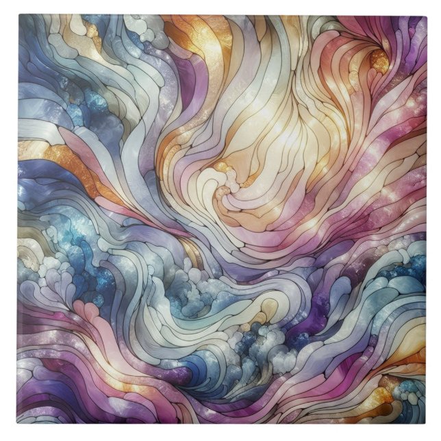 Azulejo Stained glass wave (Frente)