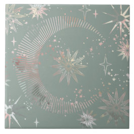 Azulejo Starburst verde