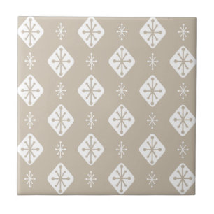 Azulejo Starbursts Diamonds Taupe