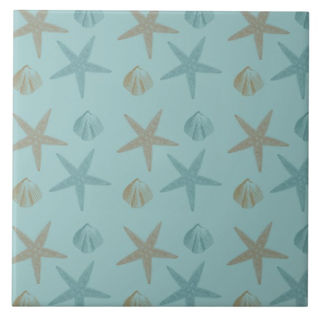 Azulejo Starfish and Shells (Frente)