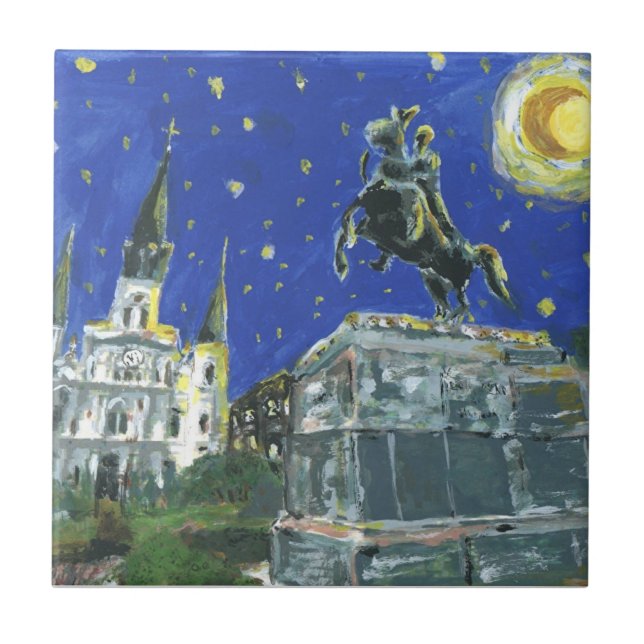 Azulejo Starry Night Jackson Square (Frente)
