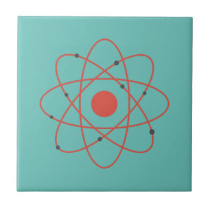 Azulejo Stay Positive átomo física geek científico