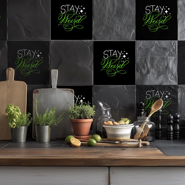 Azulejo Stay Weird Introvert, Geek, Nerd (Subido por el creador)