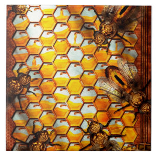 Azulejo Steampunk - Apiario - La colmena