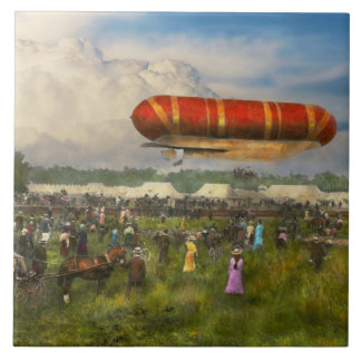 Azulejo Steampunk - Dirigible - Lanzamiento del Nulli Secu