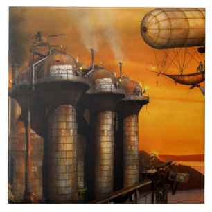 Azulejo Steampunk - Distopía - El puesto avanzado