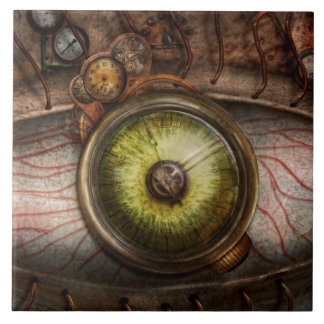 Azulejo Steampunk - Espeluznante - Ojo en la tecnología