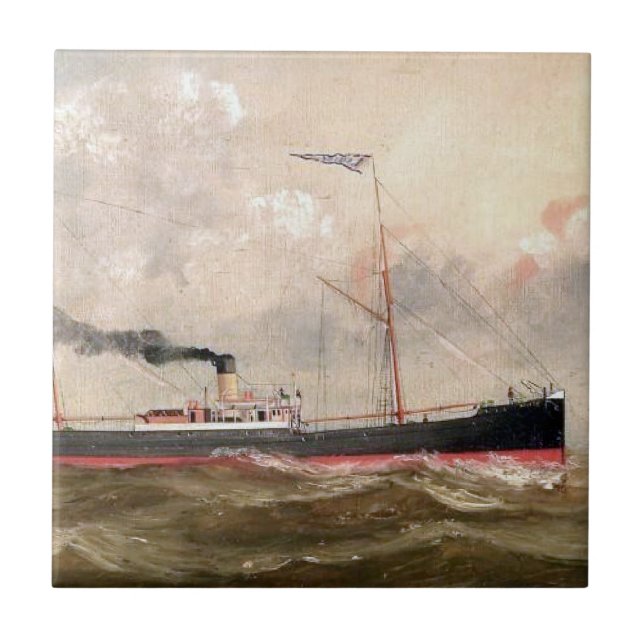 Azulejo Steamship Louise años 1800 (Frente)