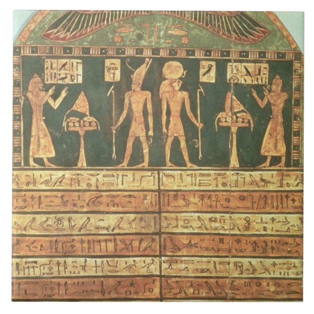 Azulejo Stele de Horsiese, último período (madera pintada) (Frente)