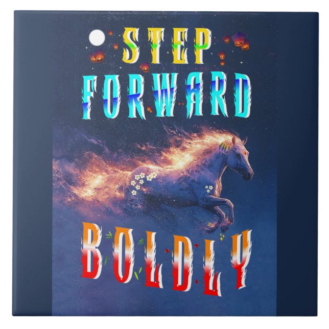 Azulejo Step Forward Boldly (Frente)