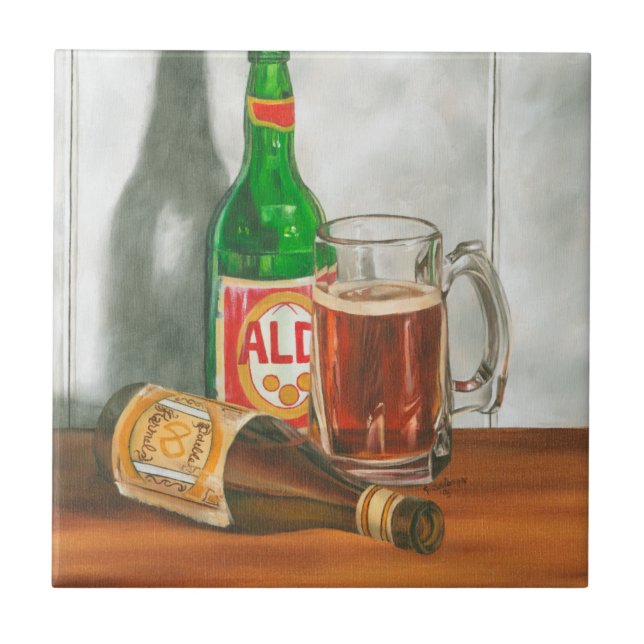 Azulejo Still Life with Beer de Jennifer Goldberger (Frente)