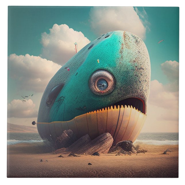 Azulejo Strange Whale (Frente)