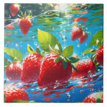 Strawberries Cerámica Tile