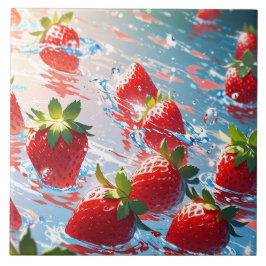 Azulejo Strawberries Cerámica Tile