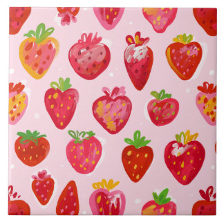 Azulejo Strawberry Delight Pattern