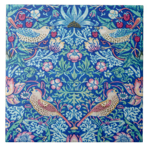 Azulejo Strawberry Thief Blue, William Morris