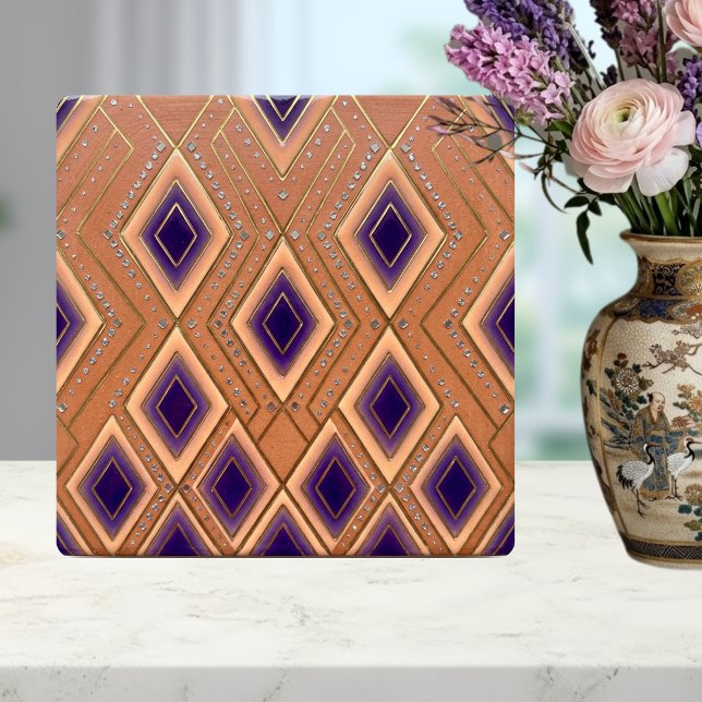 Azulejo Streamline Modern Disco Waterfall Purple Orange (Subido por el creador)