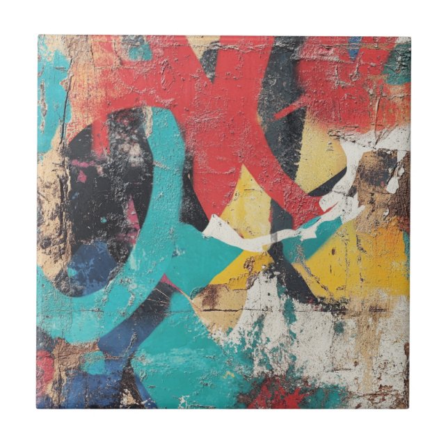 Azulejo Street Mural with Layered Drips & Urban Color (3) (Frente)