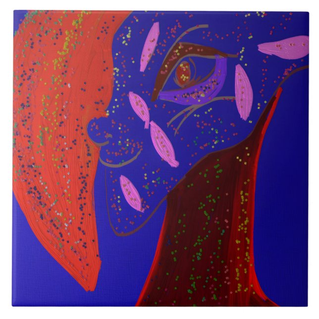 Azulejo Strikingly Beautiful Creature Ceramic Tile (Frente)