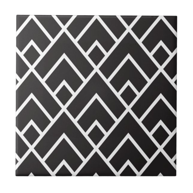 Azulejo Stylish Geometric Diamond Grid Pattern (Frente)