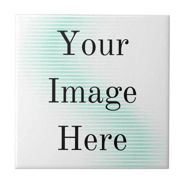 Azulejo Su imagen aquí mosaicos de cerámica (Frente)