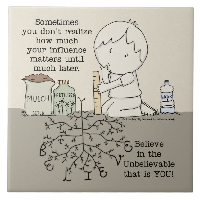 Azulejo Su influencia importa (Frente)